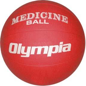 Olympia Red Rubber Medicine Ball 4-5lbs
