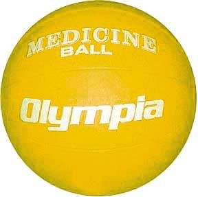 Olympia Yellow Rubber Medicine Ball 6-7lbs