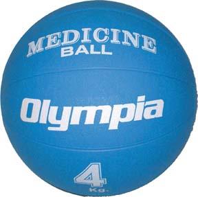 Olympia Blue Rubber Medicine Ball 8-9lbs