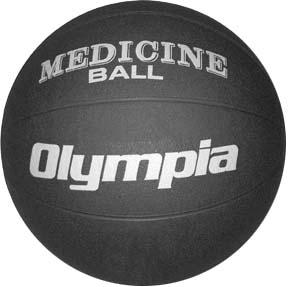 Olympia Black Rubber Medicine Ball 12-13lbs