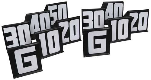 Budget Collapsible B/W Sideline Markers  (Set of 11)